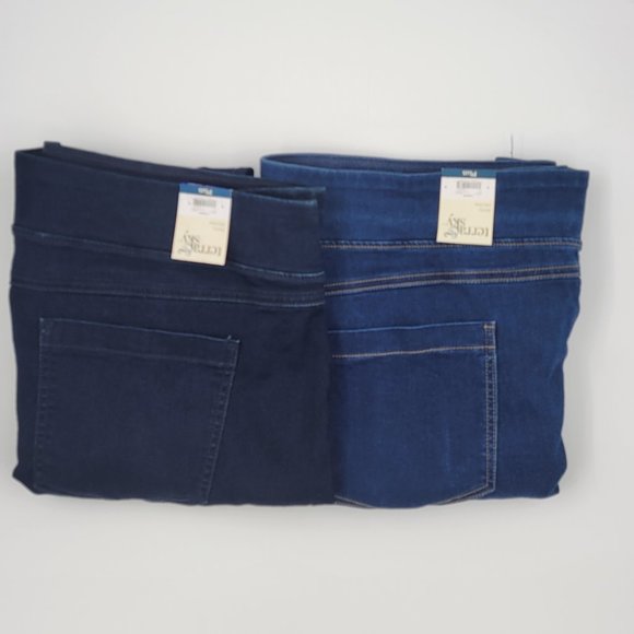 2 Terra & Sky Women's Plus Size Tummy Control Jeggings Skinny - Picture 4 of 6